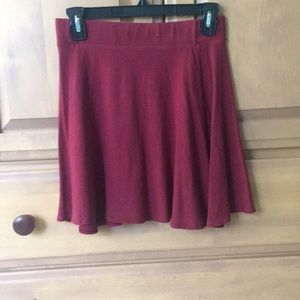 Maroon Charolette Russe Skater Skirt